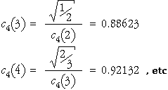 c4(n) from c4(n-1)